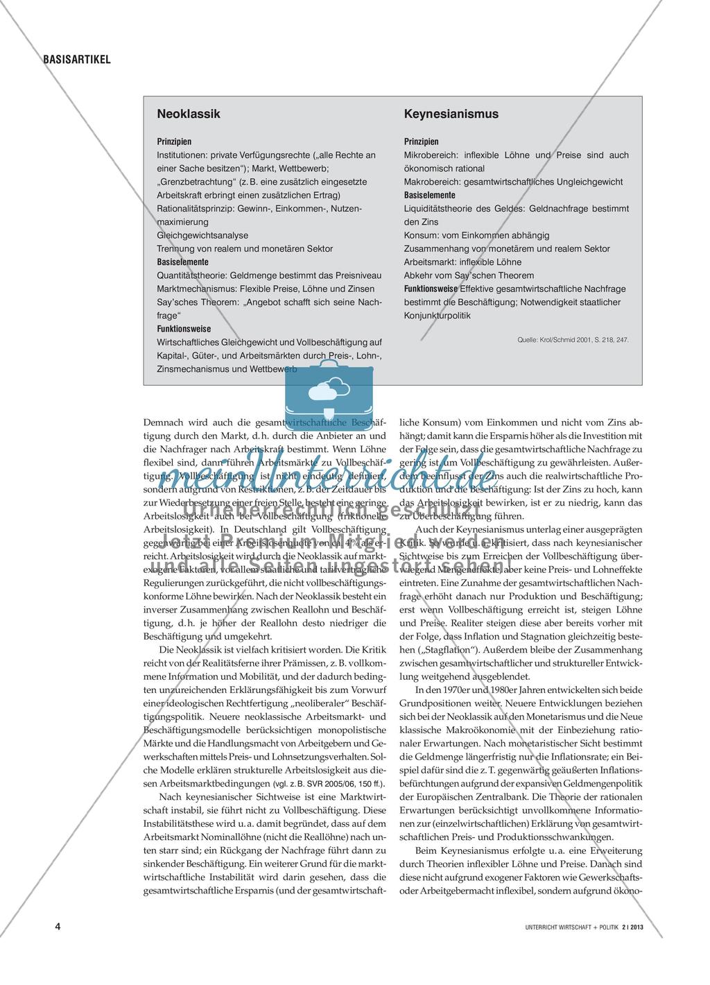 Beschäftigung und Arbeitsmarkt - Empirie, Theorie, Politik Preview 3