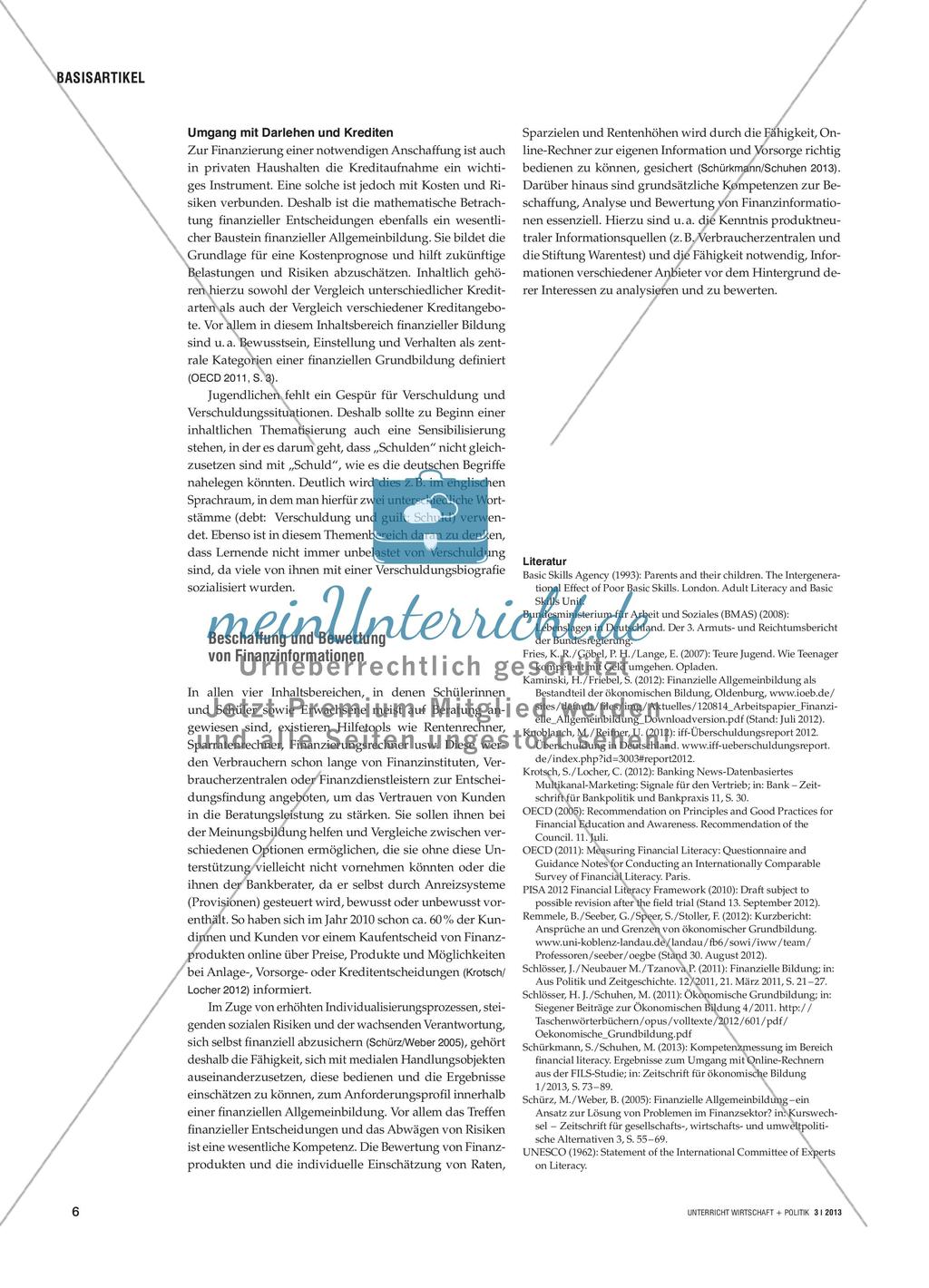 Große Herausforderungen … - Aspekte finanzieller Allgemeinbildung Preview 5