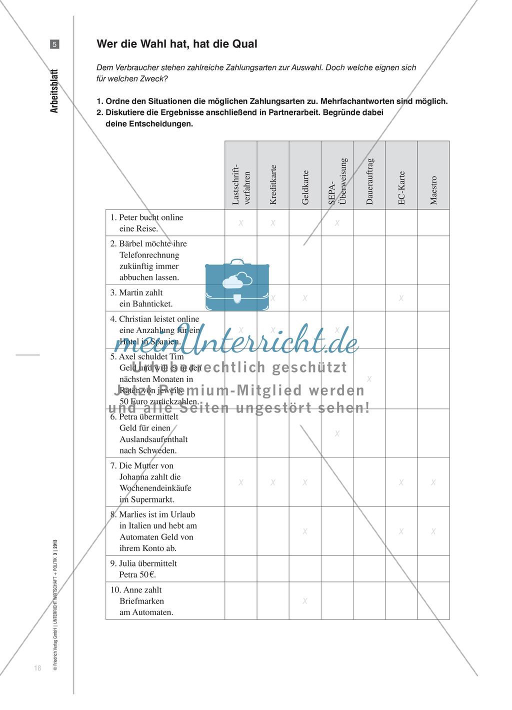 Im Dschungel der Zahlungsarten - Analyse der Merkmale bargeldloser Zahlungsmöglichkeiten Preview 8