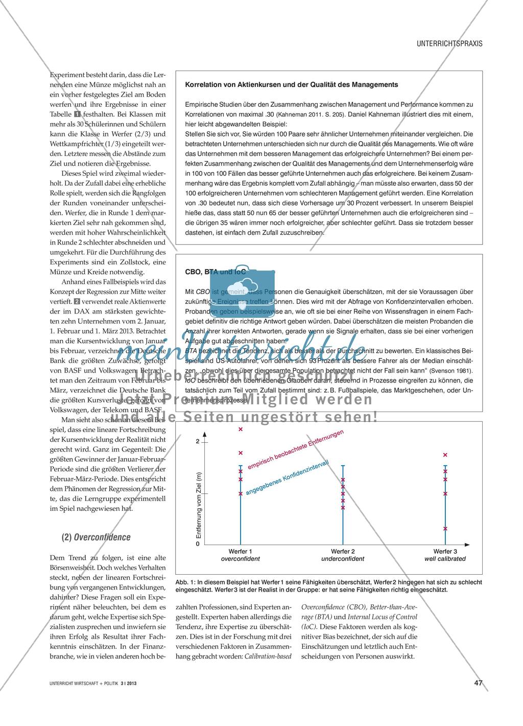 Anlegerverhalten am Finanzmarkt - Erkenntnisse der experimentellen Wirtschaftsforschung im Unterricht Preview 2