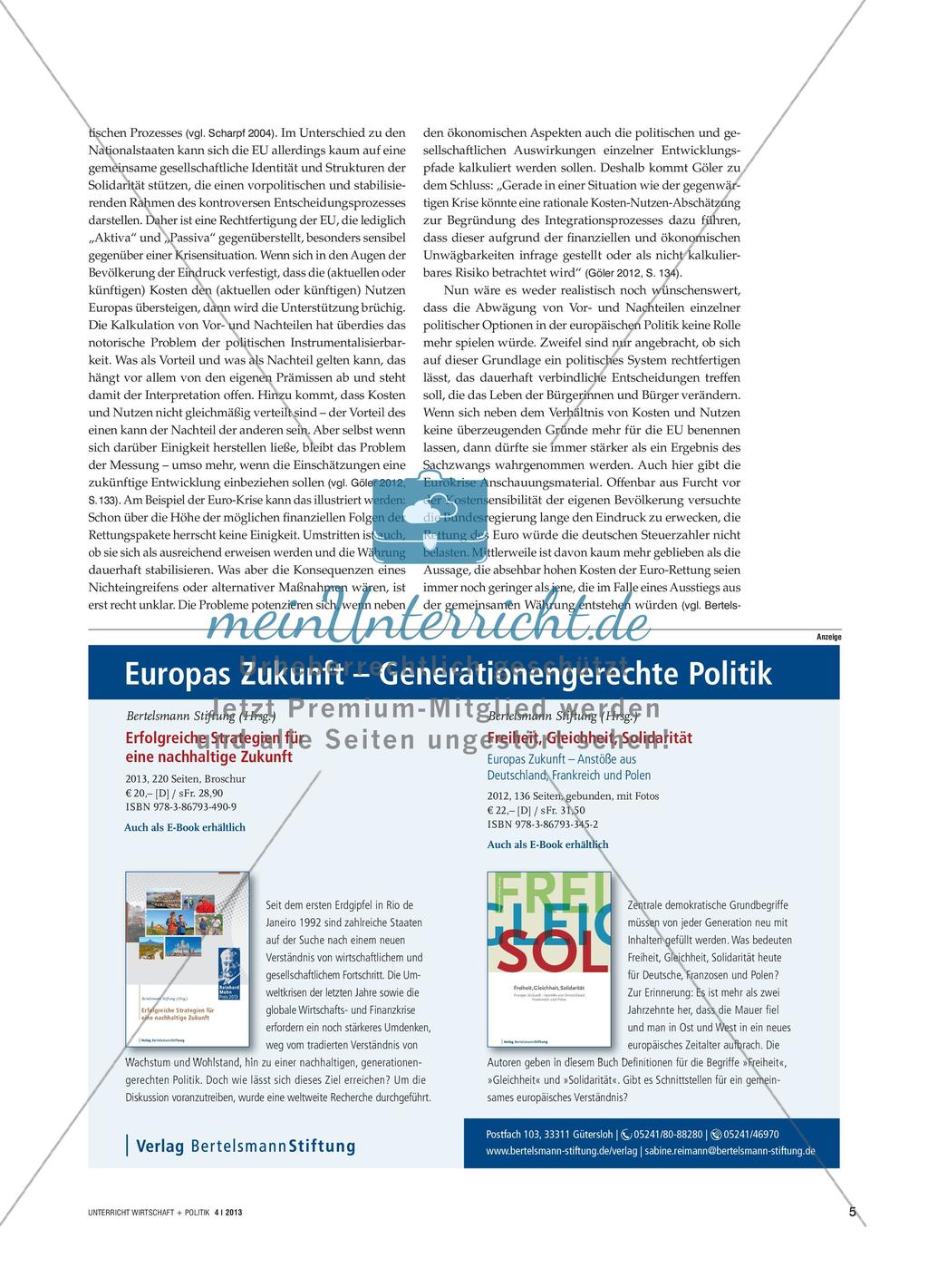 Europäische Integration - Eine neue Idee für die Einigung Europas? Preview 4