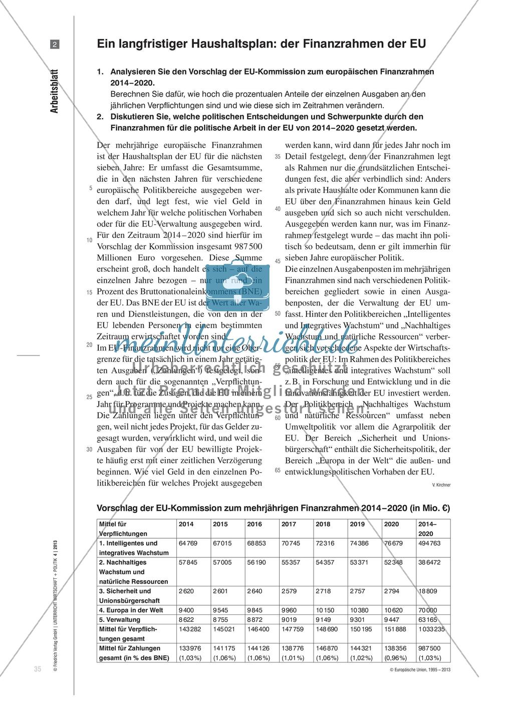 „Das bisschen Haushalt macht sich von allein“? - Ein Planspiel zum europäischen Finanzrahmen 2014 – 2020 Preview 4