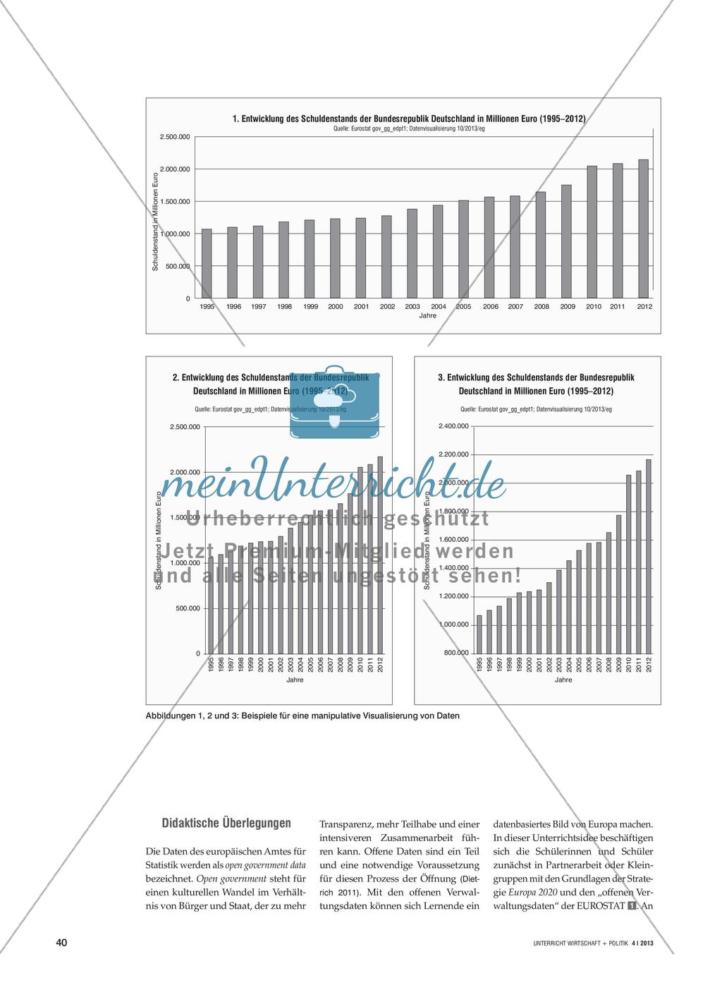 Europa 2020 - Statistische Daten EUROSTATs selbstentdeckend visualisieren, interpretieren und bewerten Preview 3