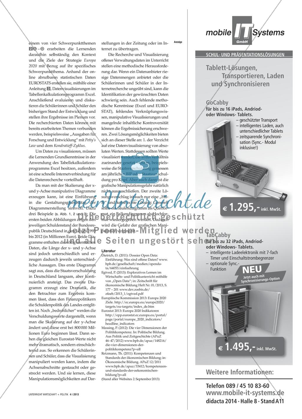 Europa 2020 - Statistische Daten EUROSTATs selbstentdeckend visualisieren, interpretieren und bewerten Preview 4