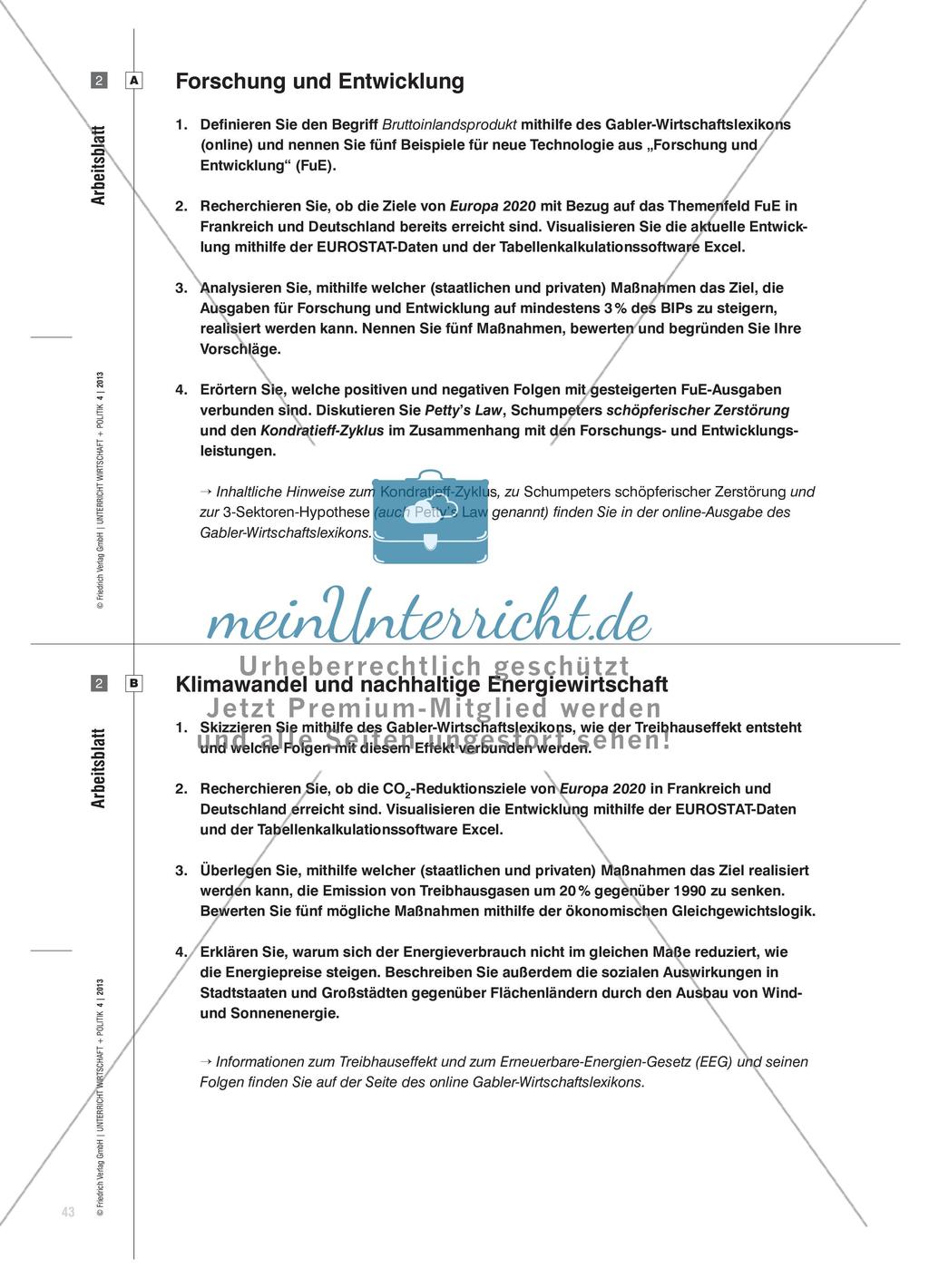 Europa 2020 - Statistische Daten EUROSTATs selbstentdeckend visualisieren, interpretieren und bewerten Preview 6