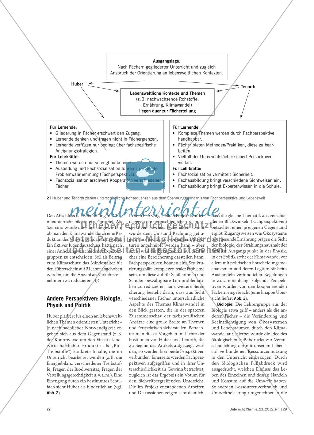 Der Klimawandel - Zwischen chemischer Sicht und fächerübergreifenden Betrachtungen Preview 3
