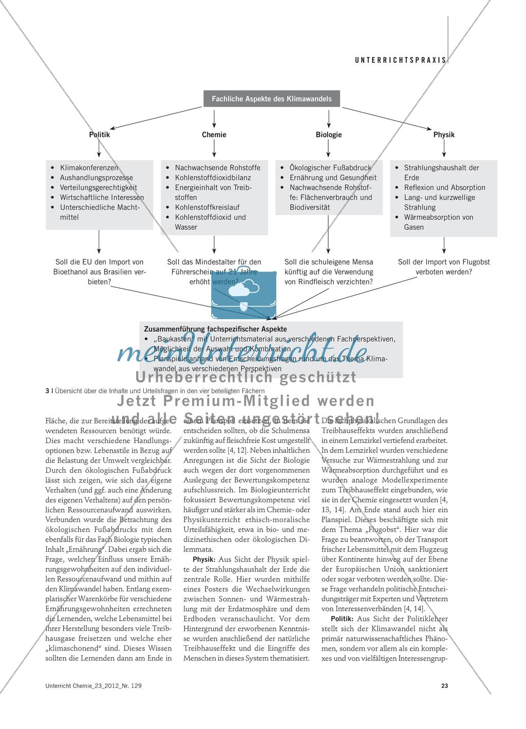 Der Klimawandel - Zwischen chemischer Sicht und fächerübergreifenden Betrachtungen Preview 4