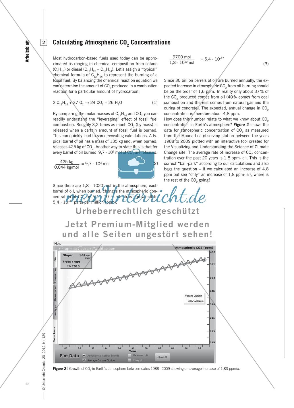 Klima als Kontext zum Lernen chemischer Grundlagen - Eine digitale Lernumgebung für den bilingualen Unterricht Preview 3