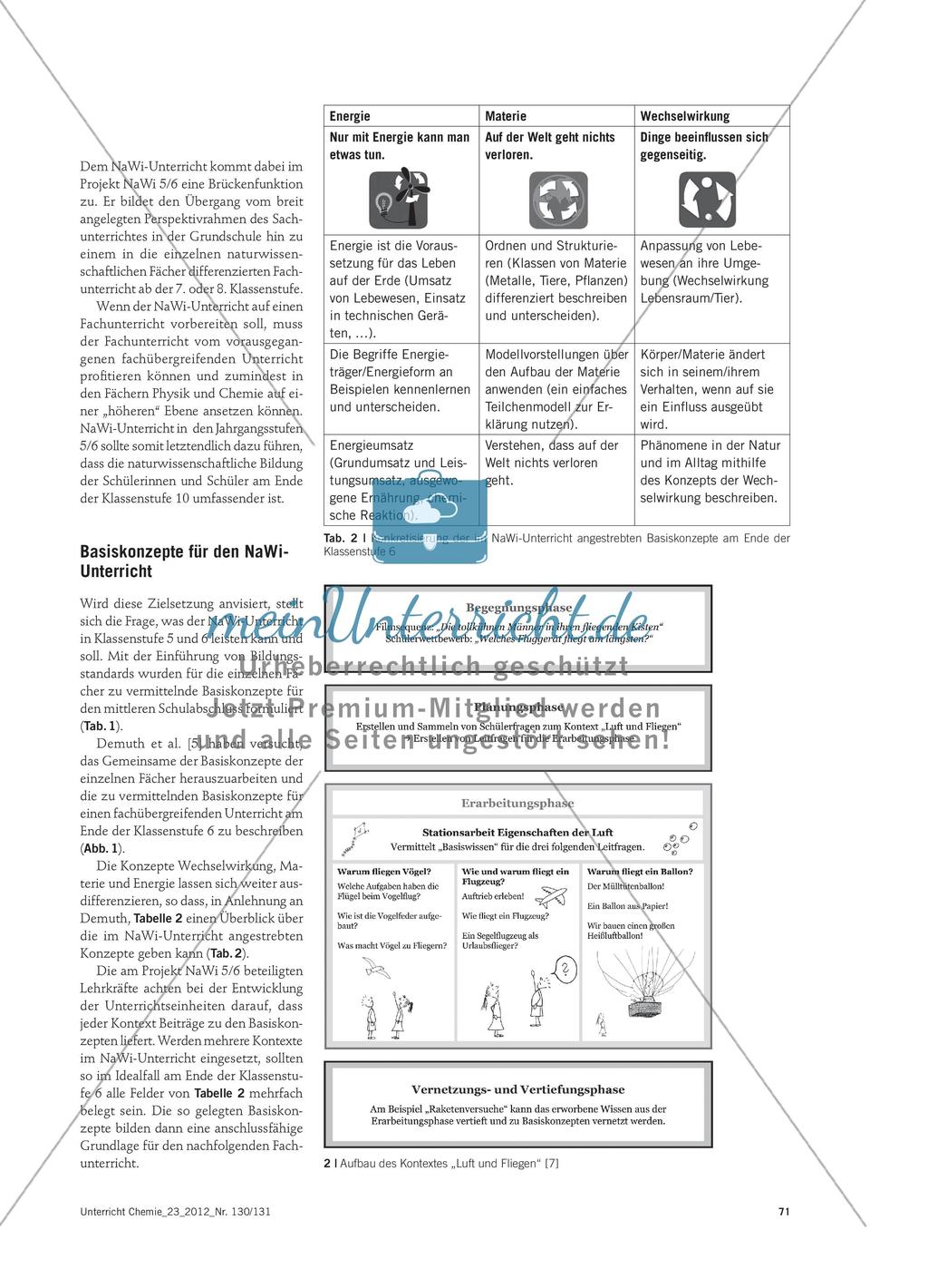 Kontextorientierte Unterrichtseinheiten für den NaWi-Unterricht Preview 2