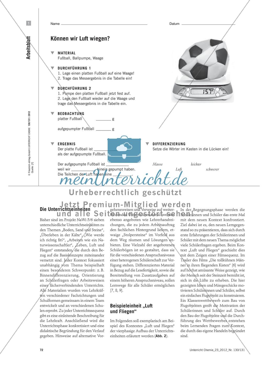 Kontextorientierte Unterrichtseinheiten für den NaWi-Unterricht Preview 3