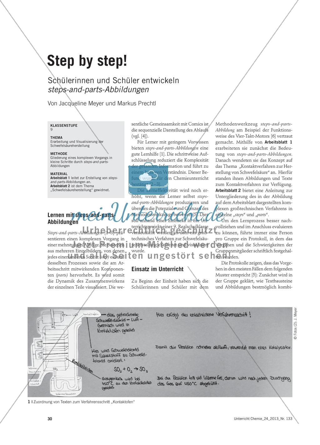 Step by step! - Schülerinnen und Schüler entwickeln steps-and-parts-Abbildungen Preview 1