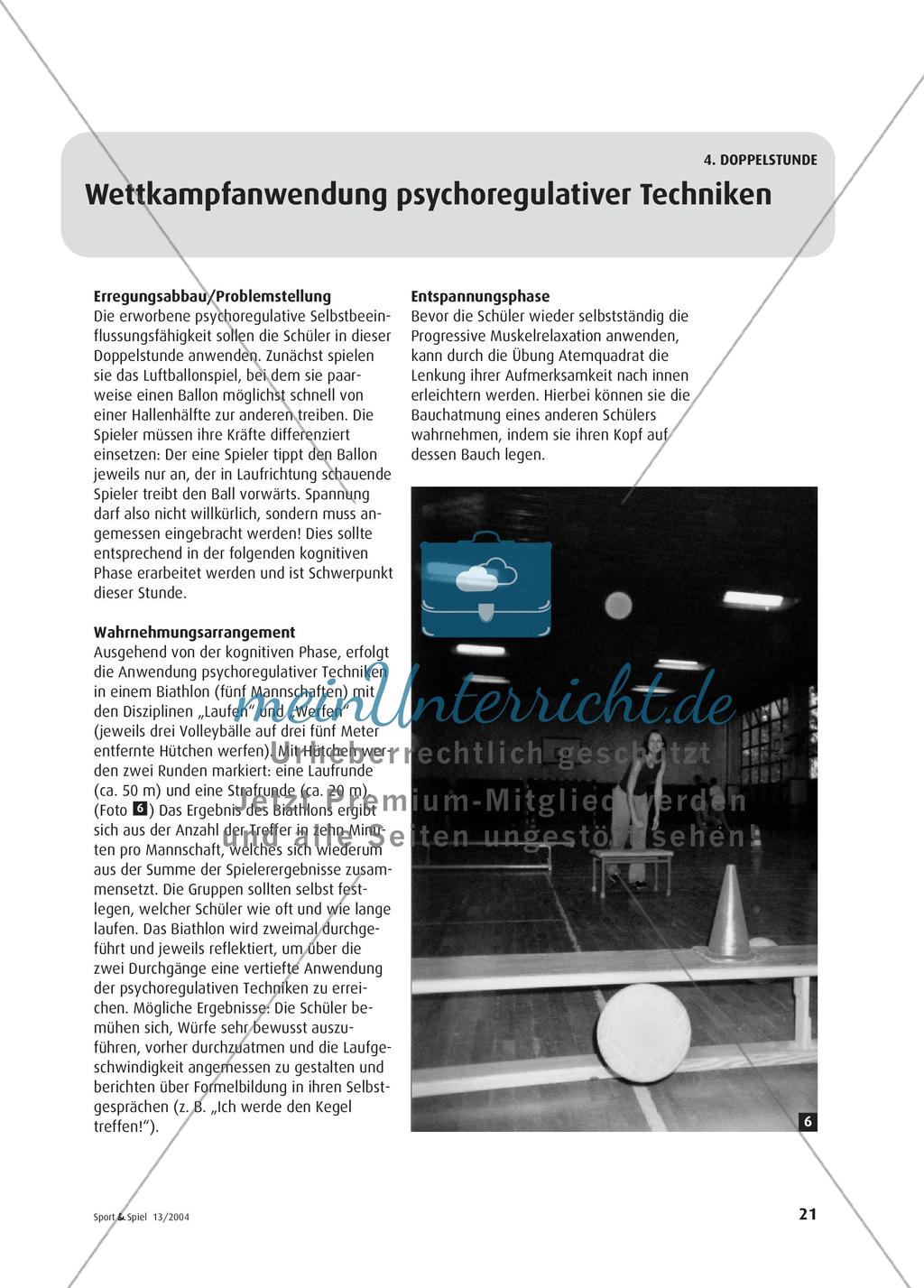 „Jeder hat seinen Everest“ - Psychologisches Training im Schulsport Preview 6