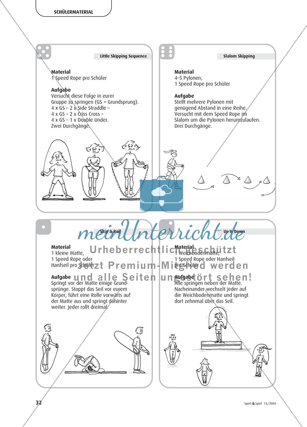 „Skip dich fit“ - Spielerische Übungsformen im Rope Skipping Preview 6
