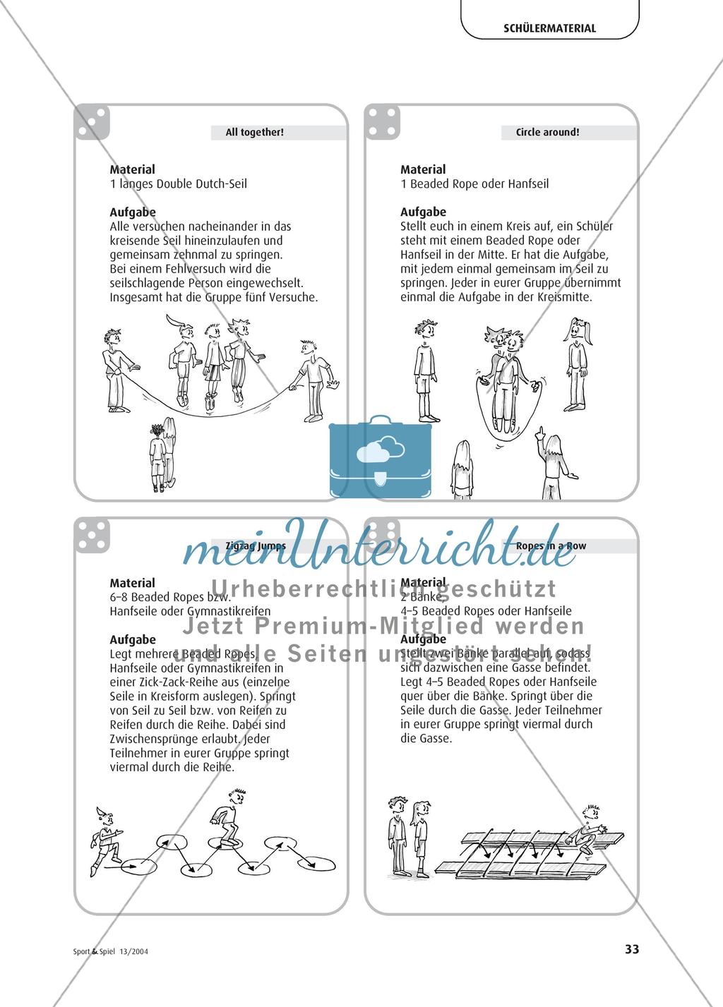 „Skip dich fit“ - Spielerische Übungsformen im Rope Skipping Preview 7