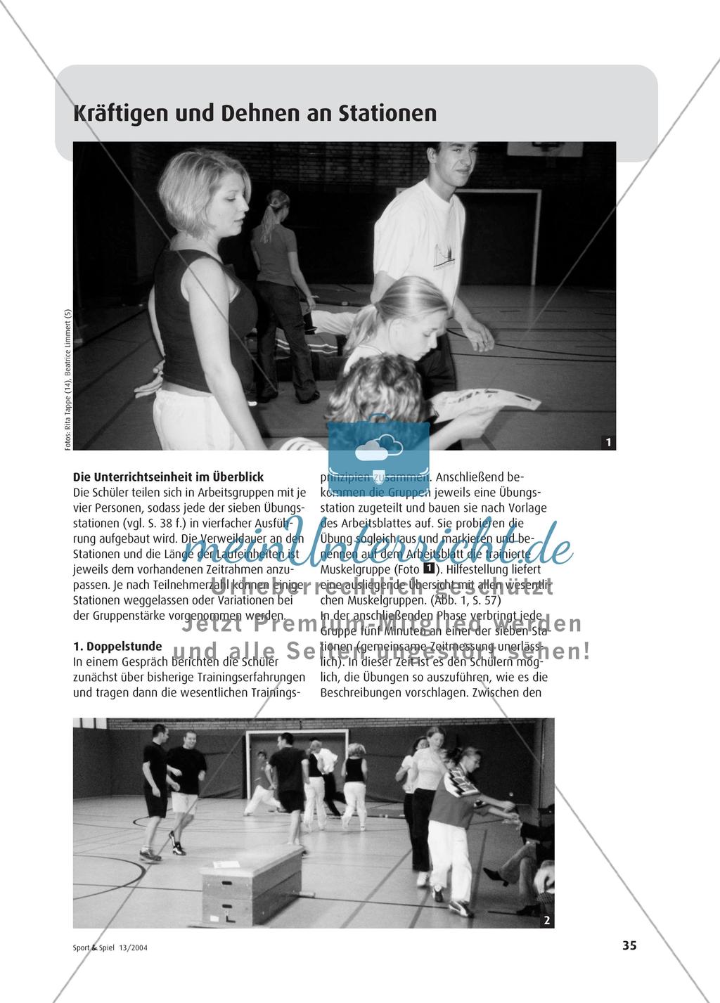 Turnhalle als Fitnesscenter - Gesundheitsbewusstsein durch Muskeltraining Preview 2
