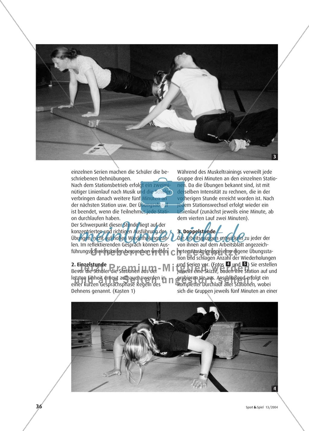 Turnhalle als Fitnesscenter - Gesundheitsbewusstsein durch Muskeltraining Preview 3