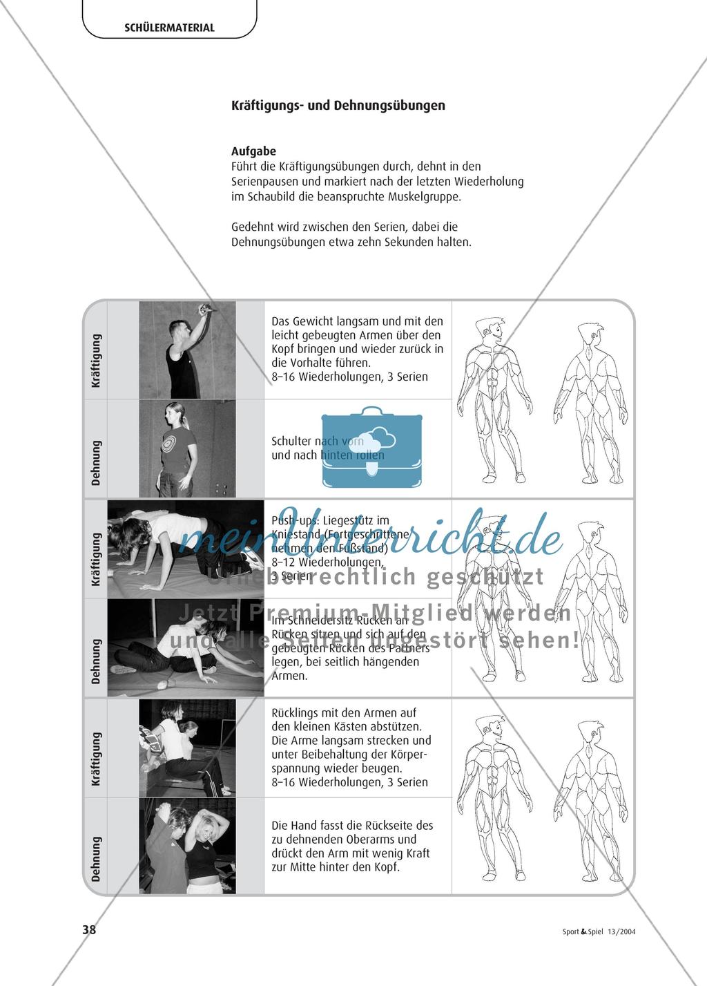 Turnhalle als Fitnesscenter - Gesundheitsbewusstsein durch Muskeltraining Preview 5