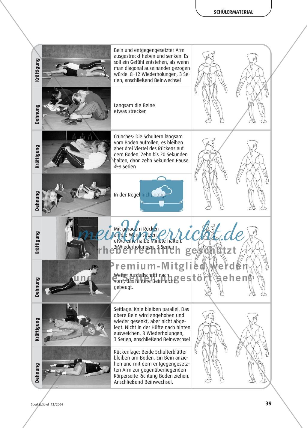 Turnhalle als Fitnesscenter - Gesundheitsbewusstsein durch Muskeltraining Preview 6