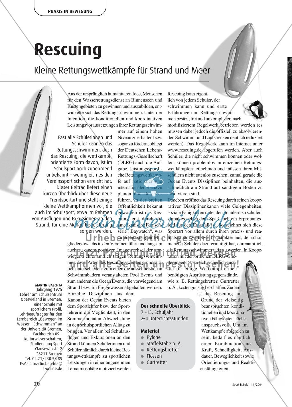 Rescuing - Kleine Rettungswettkämpfe für Strand und Meer Preview 1