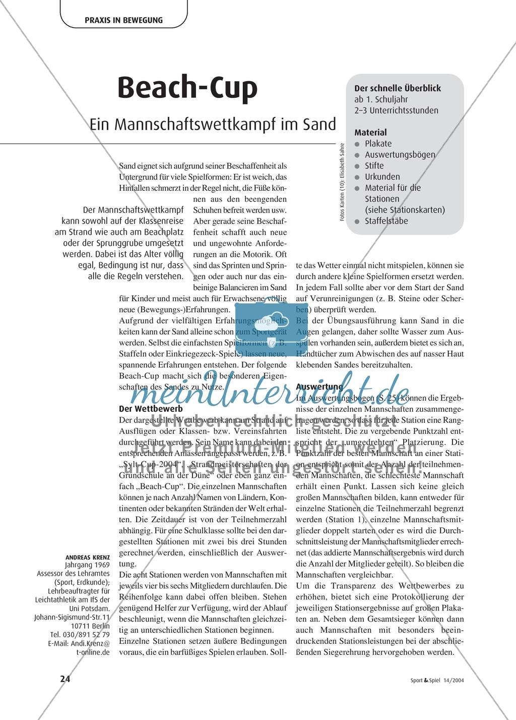 Beach-Cup - Ein Mannschaftswettkampf im Sand Preview 1