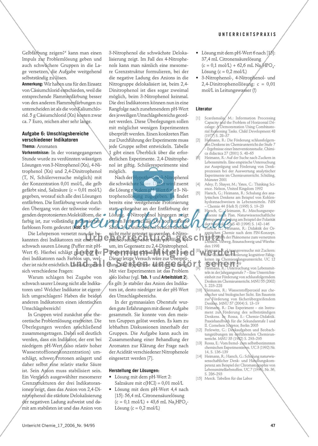 Eigene Strategien finden - Erprobte Aufgaben für den experimentellen Chemieunterricht Preview 6