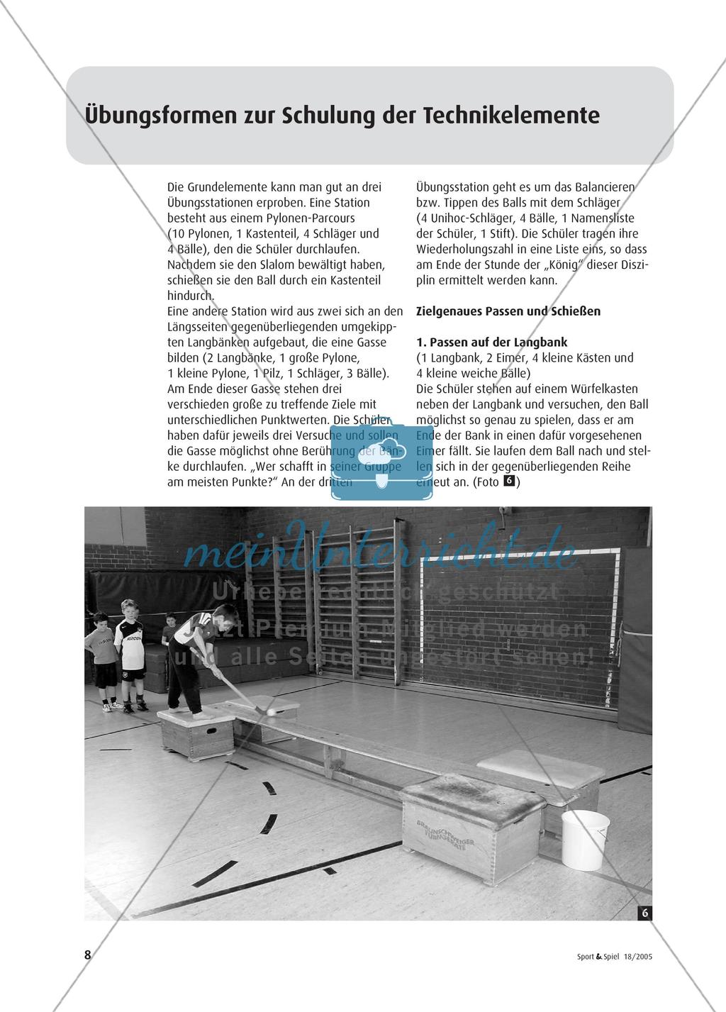 Hockey in der Grundschule - Eine spielerische Einführung in der Sporthalle Preview 5
