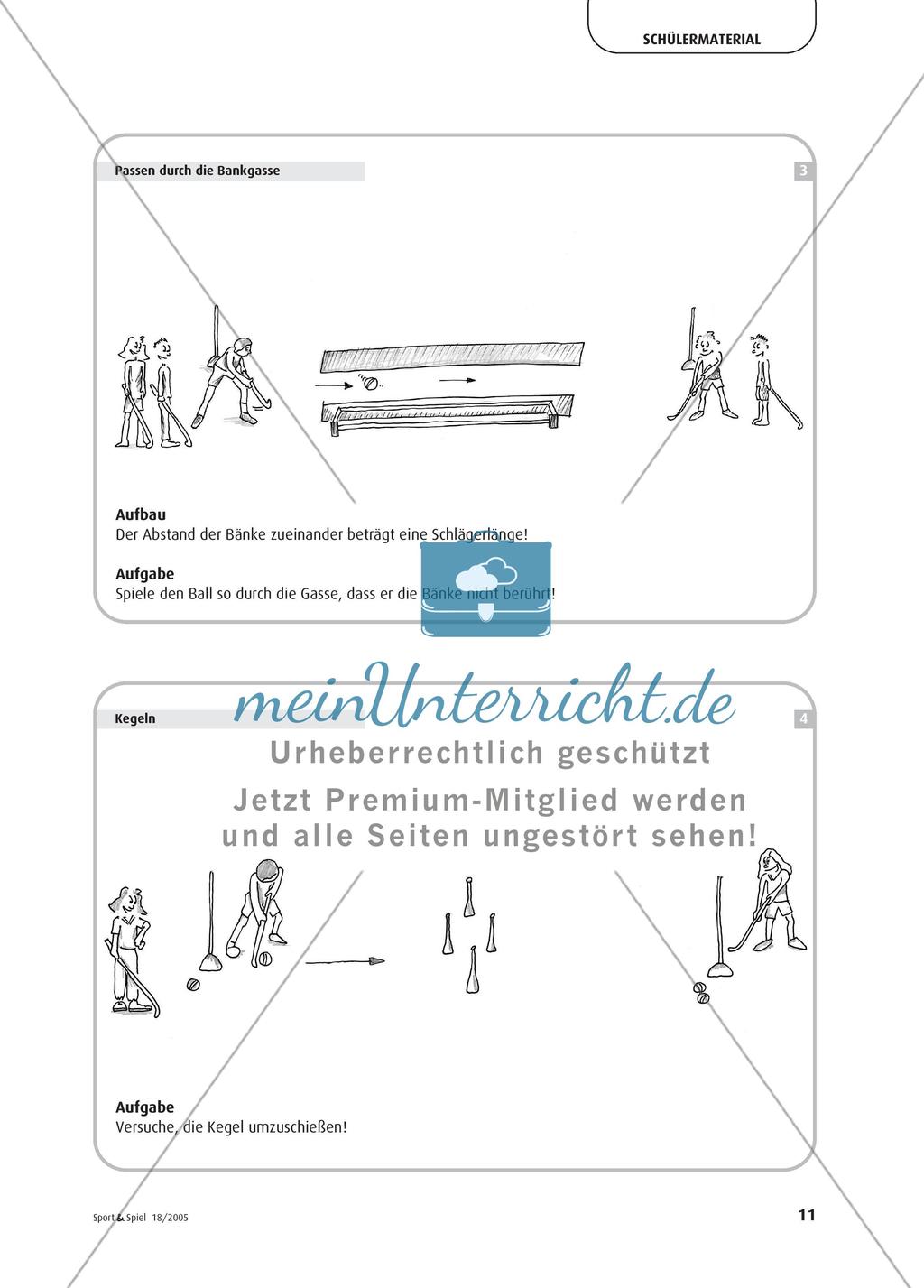 Hockey in der Grundschule - Eine spielerische Einführung in der Sporthalle Preview 8