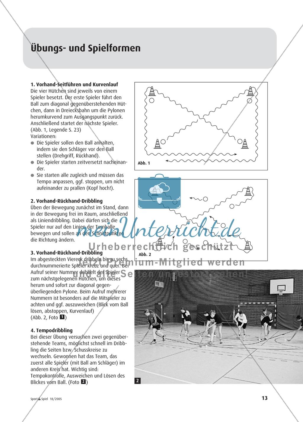 Dribbeln, passen, Tore schießen - Grundlegende technische Fertigkeiten im Hockey Preview 2