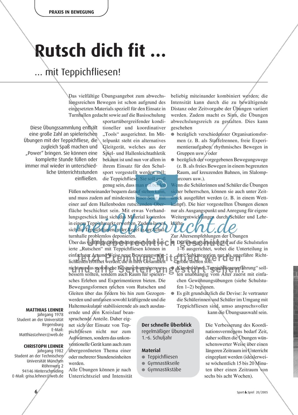 Rutsch dich fit … - … mit Teppichfliesen Preview 1