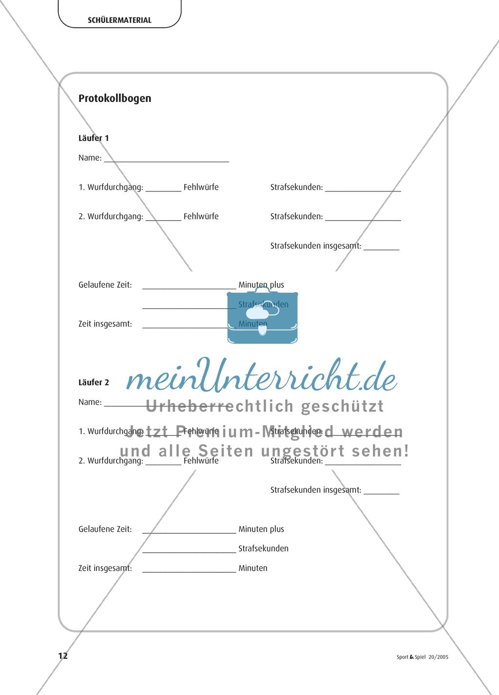 Biathlon in der Turnhalle - Spielerisch Ausdauer und Koordination trainieren Preview 3