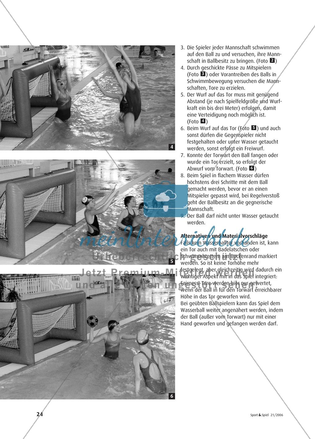 Ballspiele im Wasser Preview 3