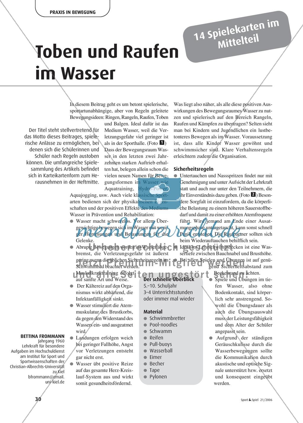 Toben und Raufen im Wasser Preview 1