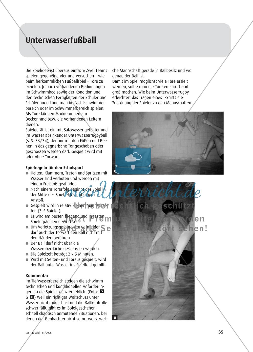 Schwimmspiele unter Wasser - Drei ungewöhnliche Spielideen Preview 4