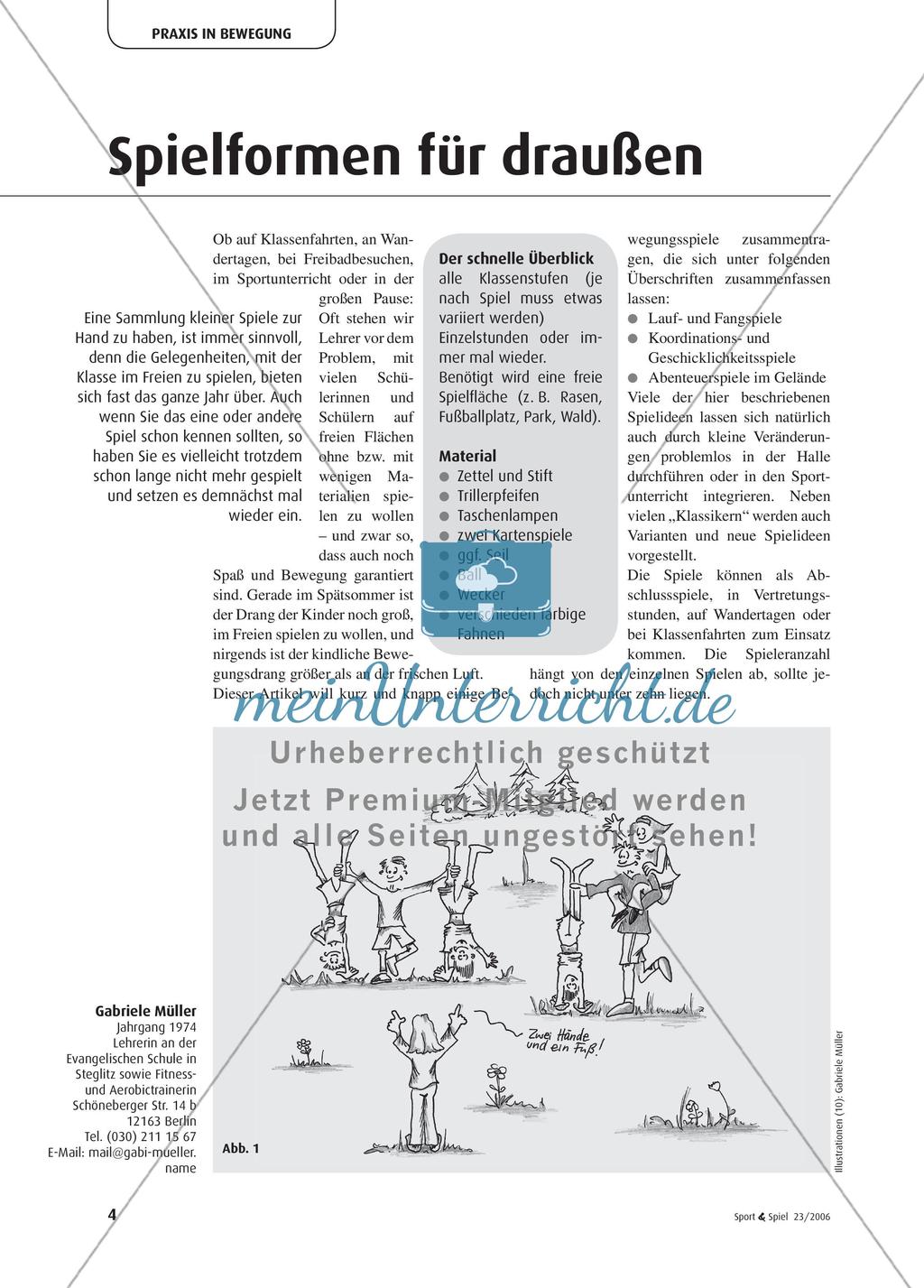 Spielformen für draußen Preview 1