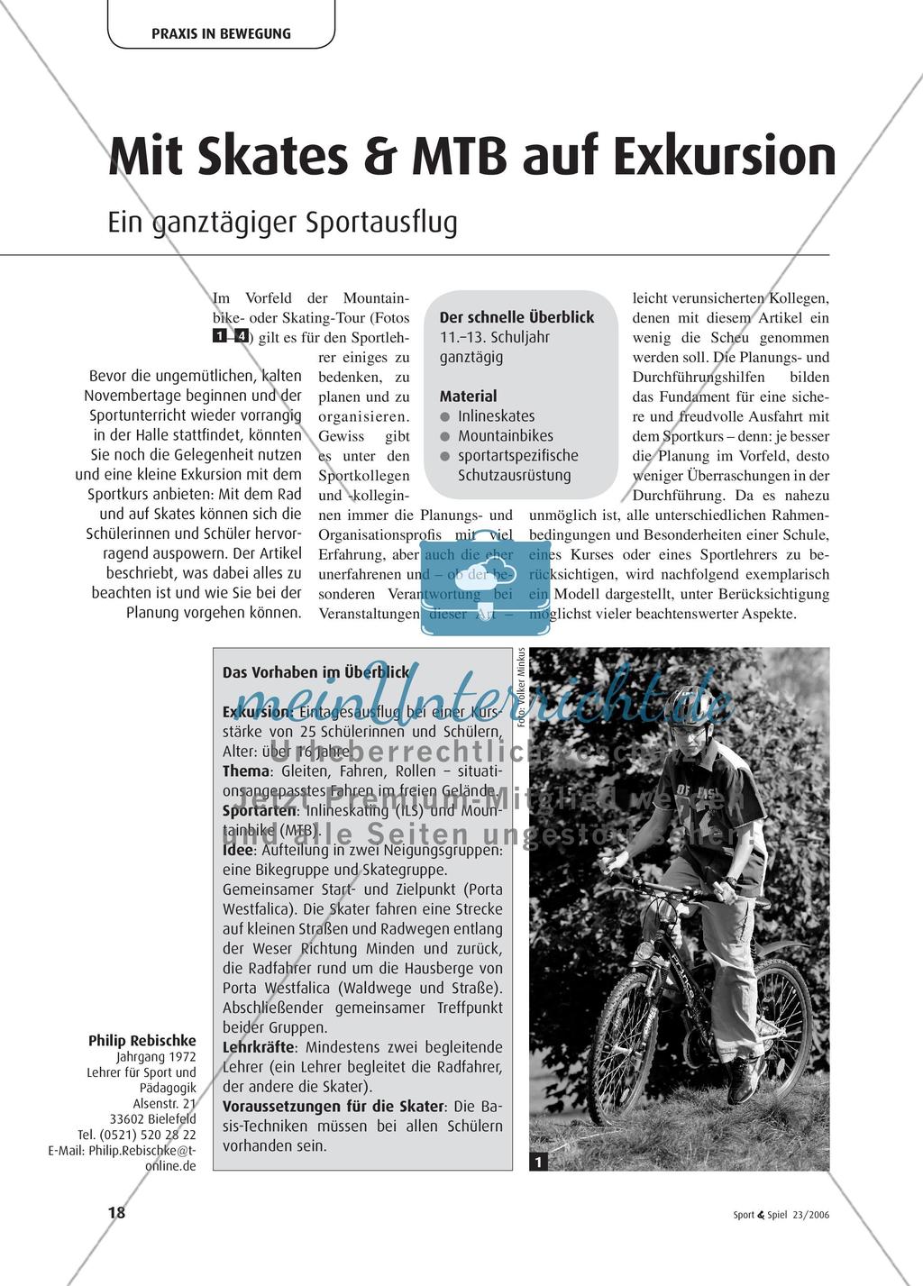 Mit Skates & MTB auf Exkursion - Ein ganztägiger Sportausflug Preview 1