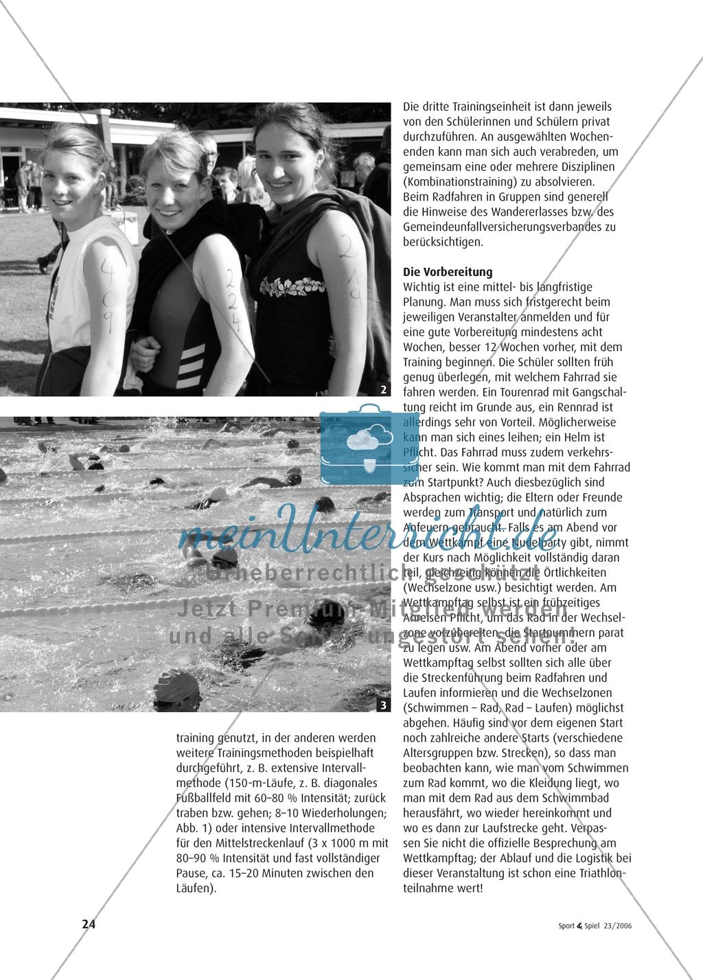 Triathlon - Power im Wasser, auf der Straße und im Gelände Preview 3