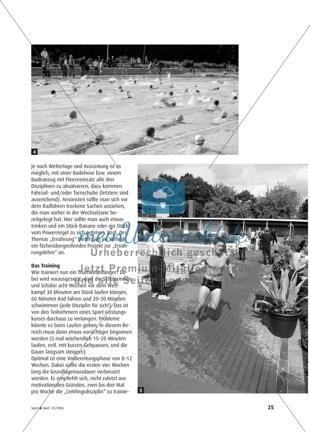 Triathlon - Power im Wasser, auf der Straße und im Gelände Preview 4