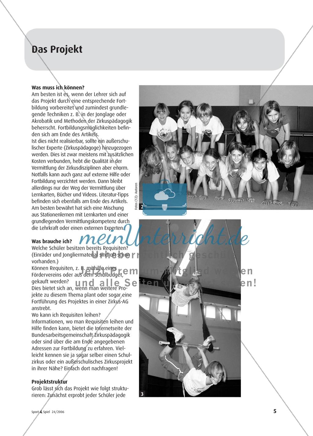 Zirkus als Sportprojekt - Ein neuer Inhalt für die Schule?! Preview 2
