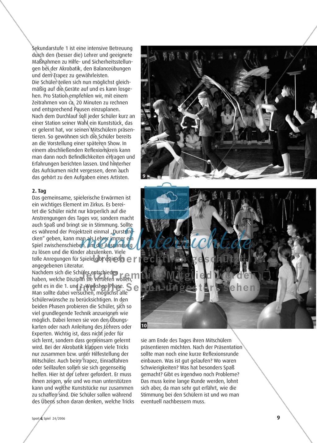Zirkus als Sportprojekt - Ein neuer Inhalt für die Schule?! Preview 6