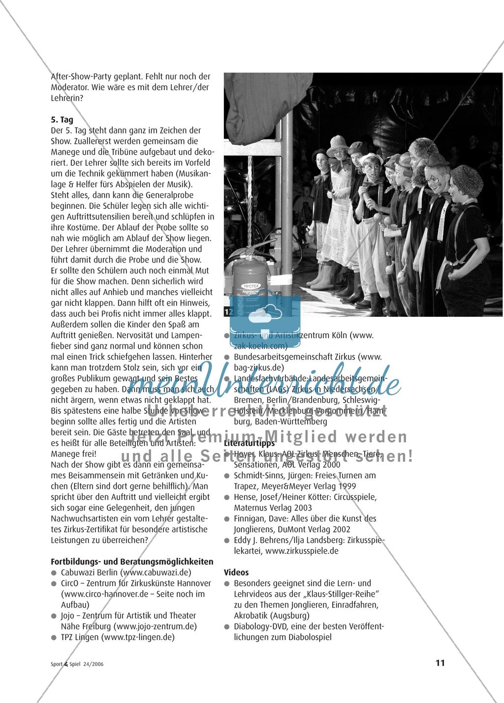 Zirkus als Sportprojekt - Ein neuer Inhalt für die Schule?! Preview 8