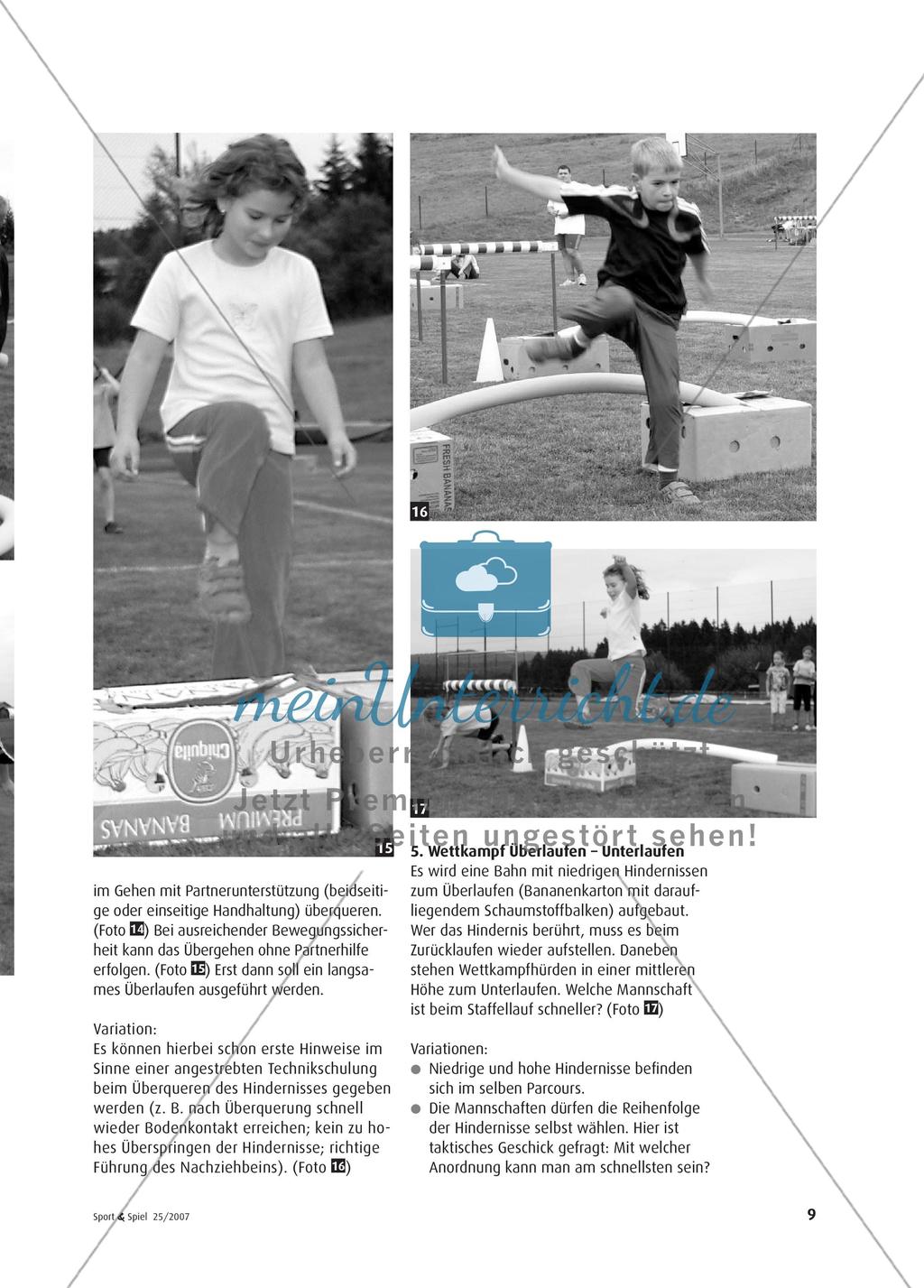 Drunter und drüber! - Leichtathletische Grundlagenbildung an Hindernissen Preview 6