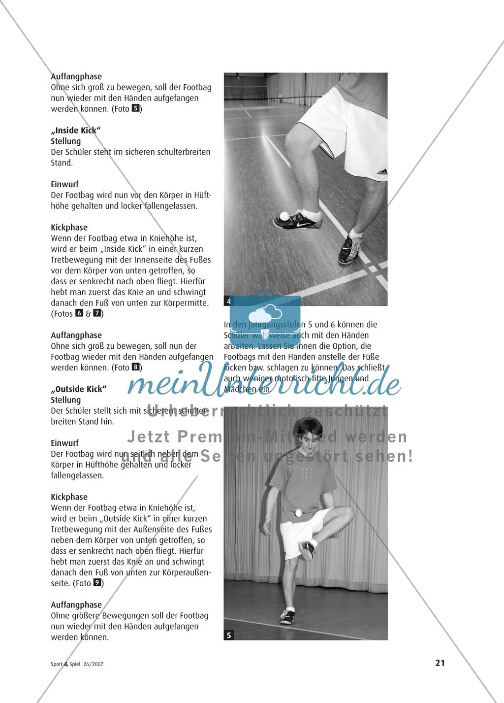 Footbag Freestyle - Von den Basic Kicks zum Circle Kicken Preview 4