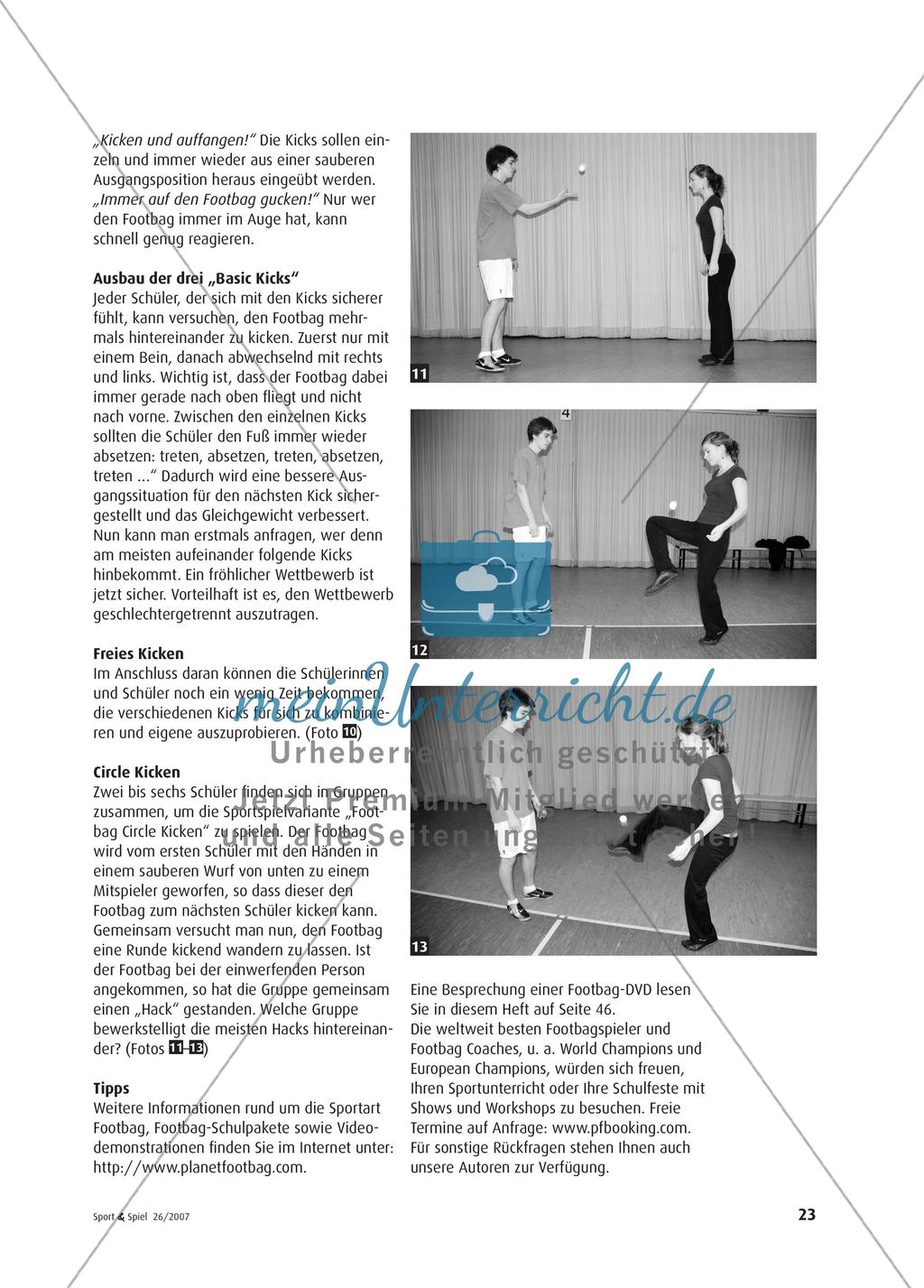 Footbag Freestyle - Von den Basic Kicks zum Circle Kicken Preview 6