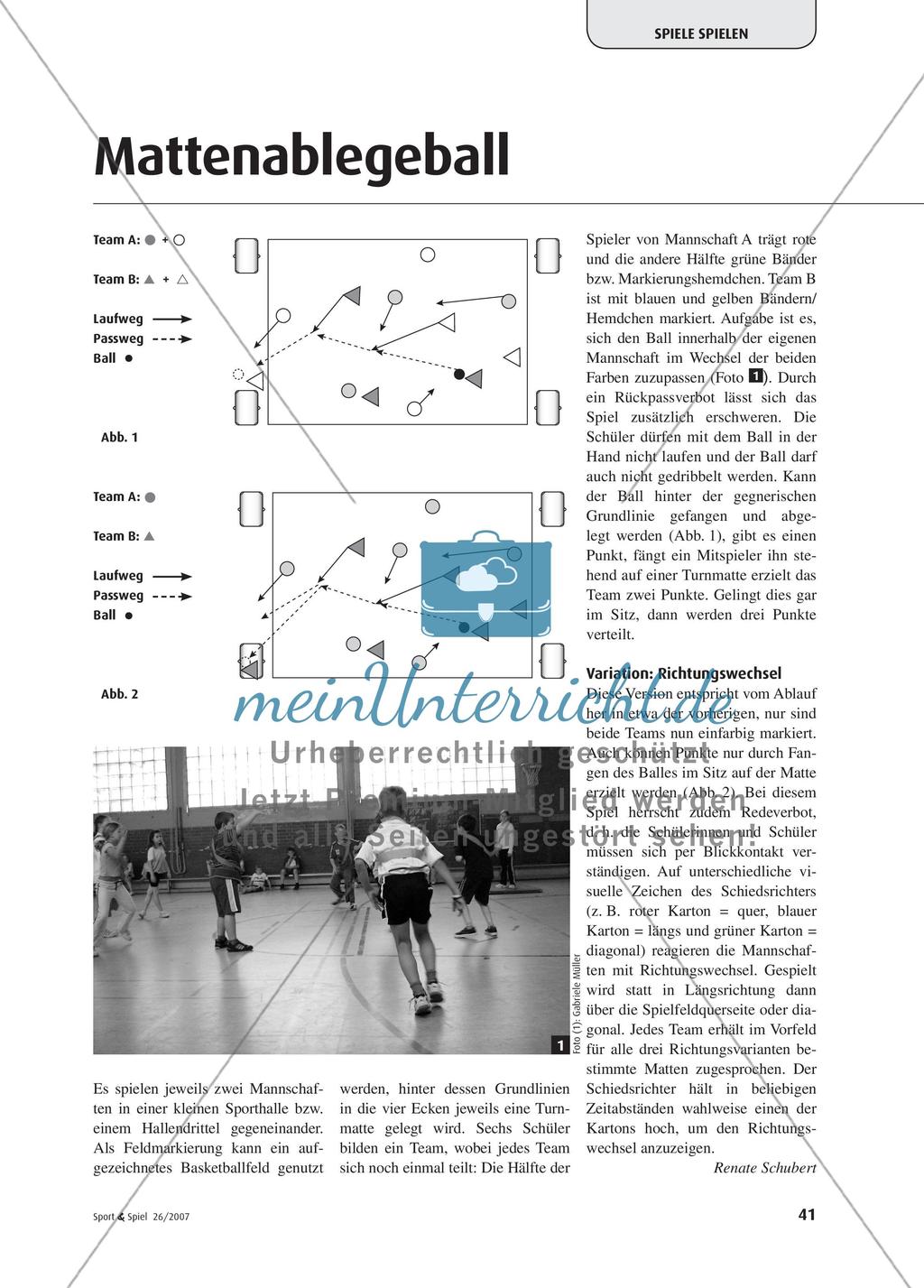 Mattenablegeball Preview 1