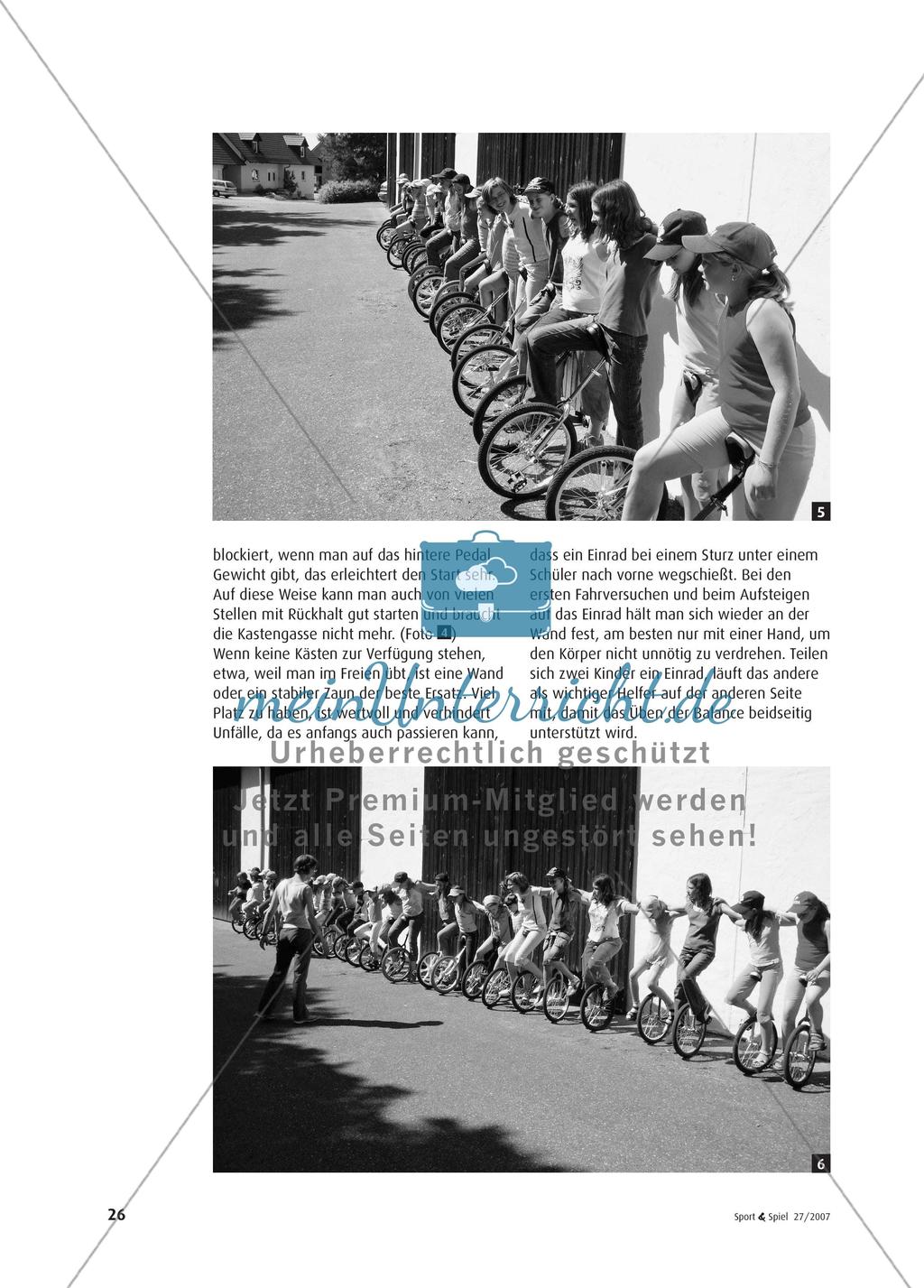 Einradfahren in der Schule Preview 5