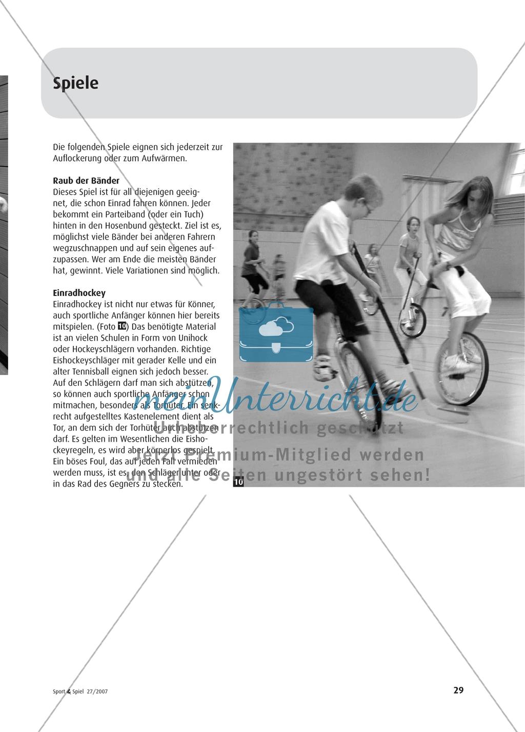 Einradfahren in der Schule Preview 8