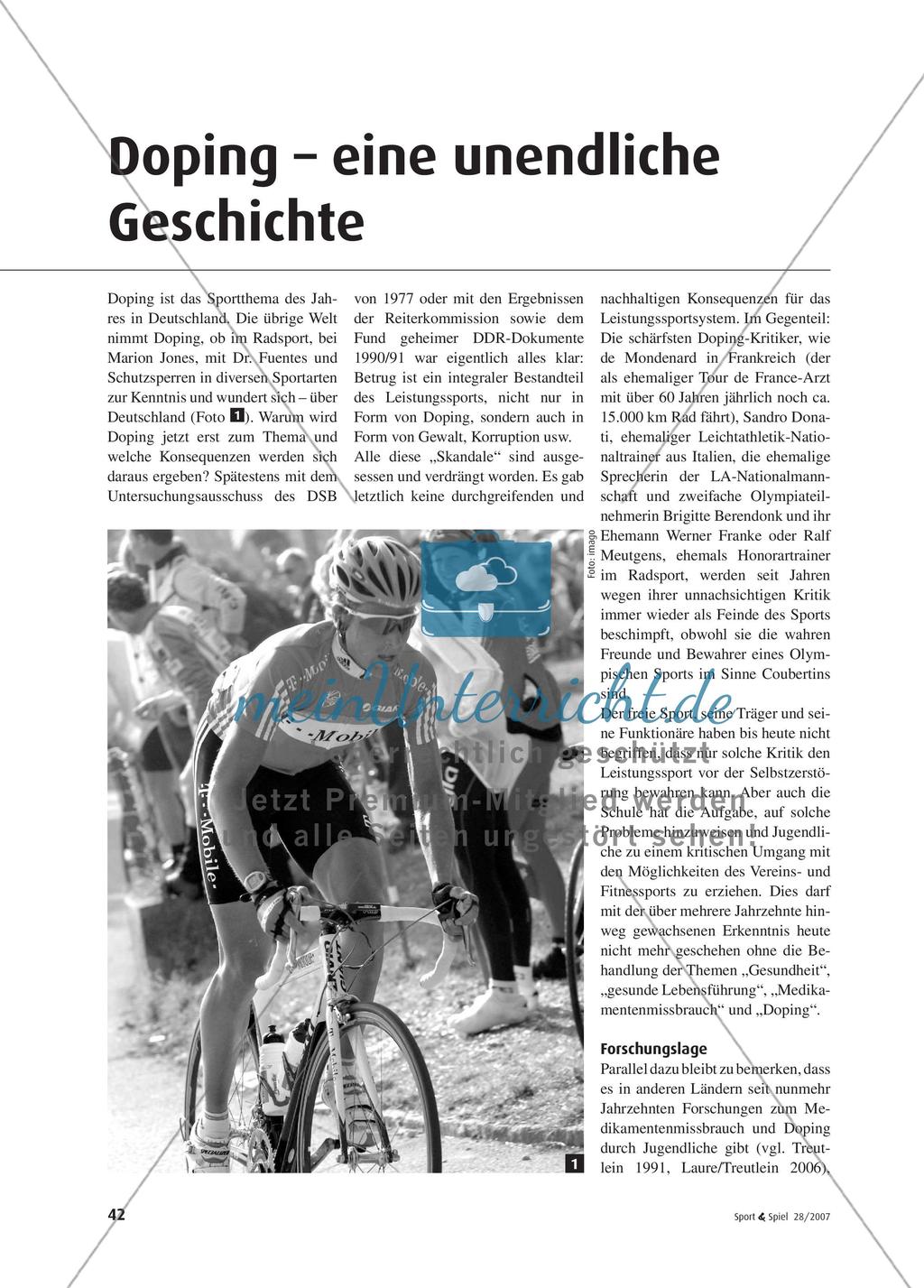 Doping – eine unendliche Geschichte Preview 1