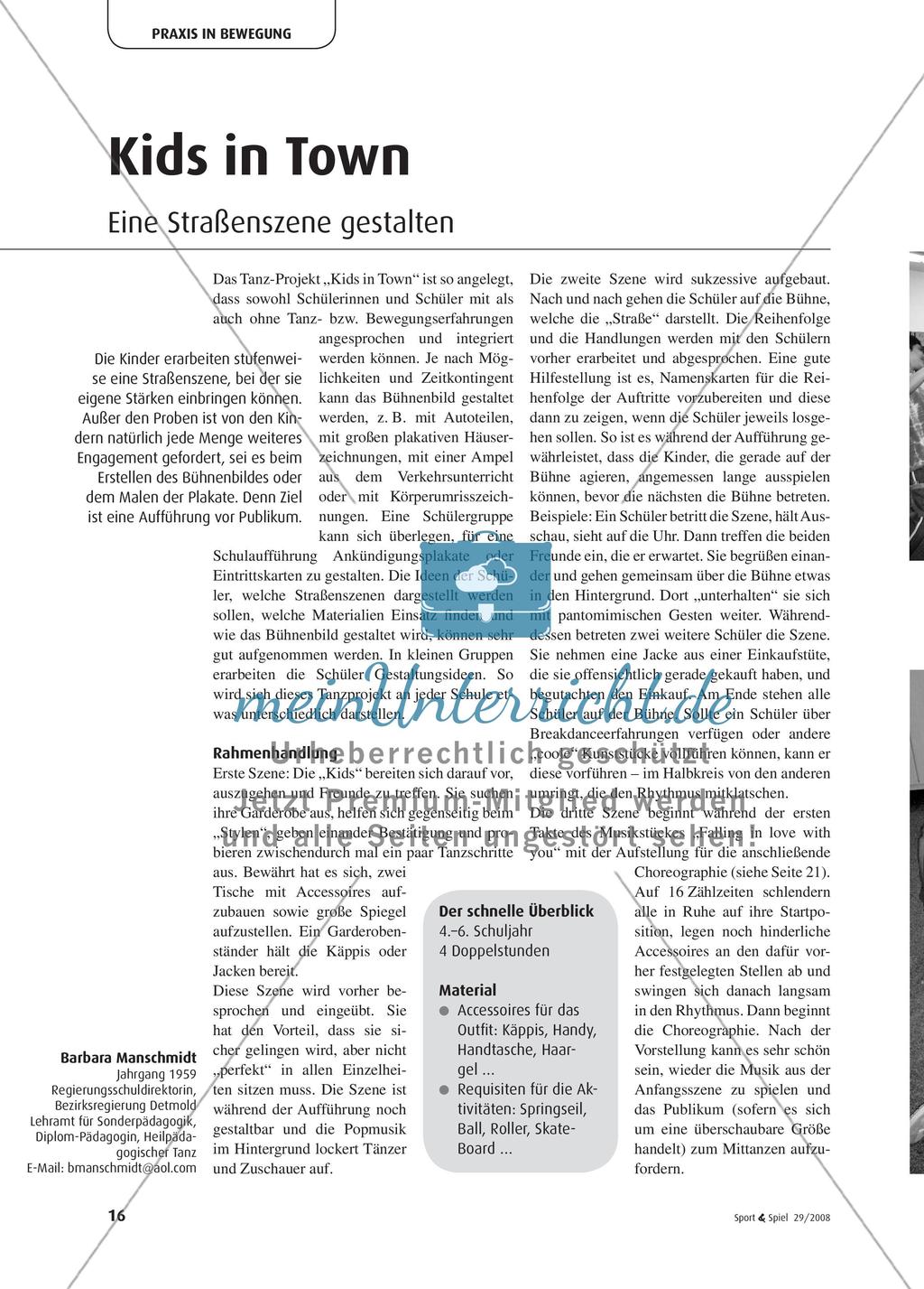 Kids in Town - Eine Straßenszene gestalten Preview 1
