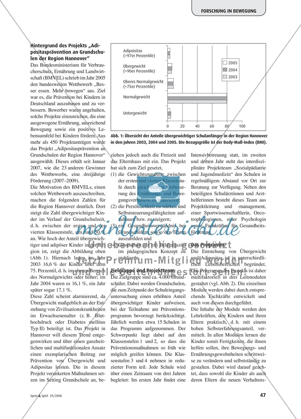 Adipositasprävention in der Grundschule - Ein multifaktorieller Ansatz für eine mögliche Prävention Preview 2