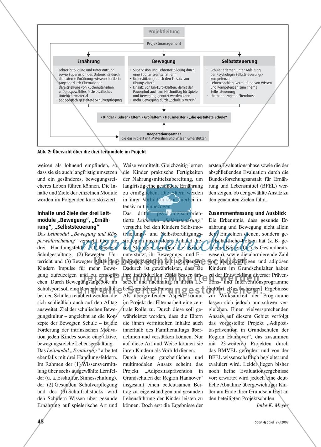 Adipositasprävention in der Grundschule - Ein multifaktorieller Ansatz für eine mögliche Prävention Preview 3